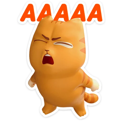 😼 Стикер «Персик в 3D» для Telegram