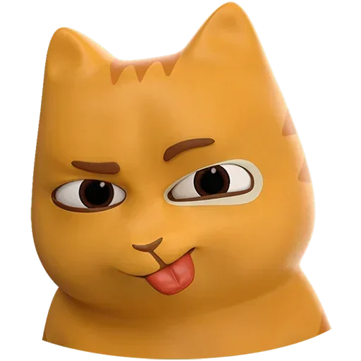 😛 Стикер «Персик в 3D Без Текста» для Telegram