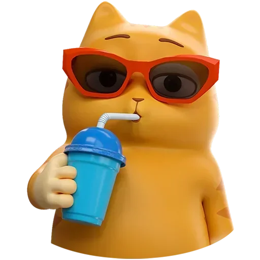 😎 Стикер «Персик в 3D Без Текста» для Telegram