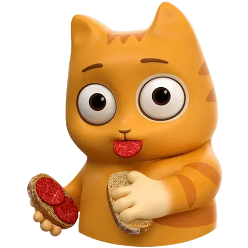 🥪 Стикер «Персик в 3D Без Текста» для Telegram