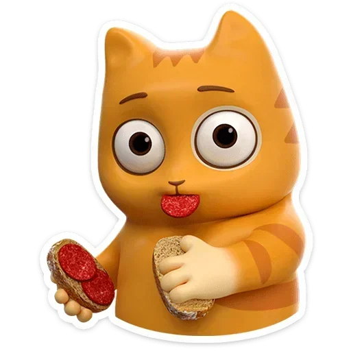 🥪 Стикер «Персик в 3D» для Telegram