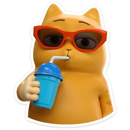 😎 Стикер «Персик в 3D» для Telegram
