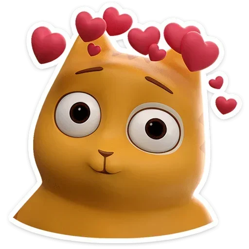 🥰 Стикер «Персик в 3D» для Telegram
