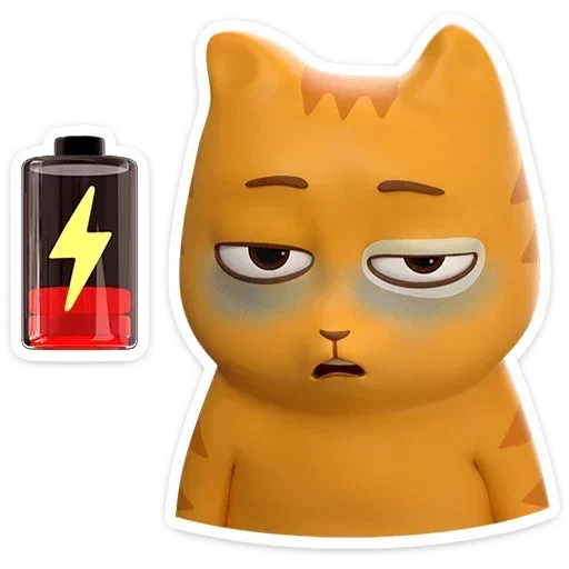 🪫 Стикер «Персик в 3D» для Telegram
