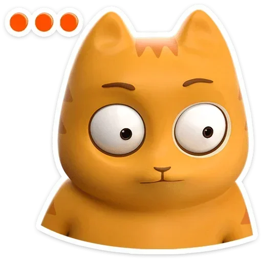 😐 Стикер «Персик в 3D» для Telegram