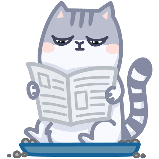 📰 Стикер «Серый персик» для Telegram