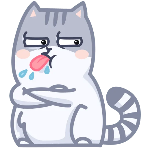 😝 Стикер «Серый персик» для Telegram