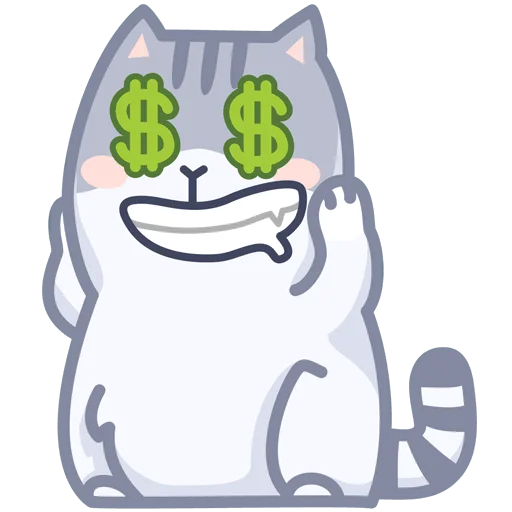 💰 Стикер «Серый персик» для Telegram