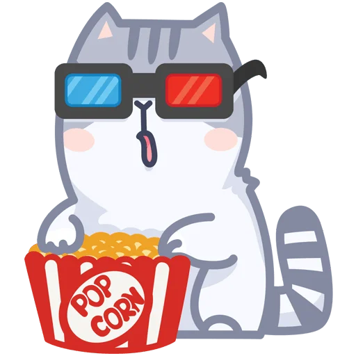 🍿 Стикер «Серый персик» для Telegram