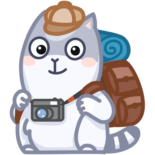 📷 Стикер «Серый персик» для Telegram