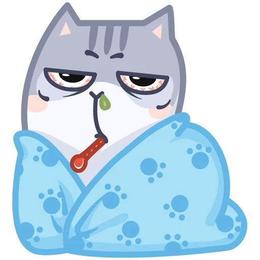 🤧 Стикер «Серый персик» для Telegram