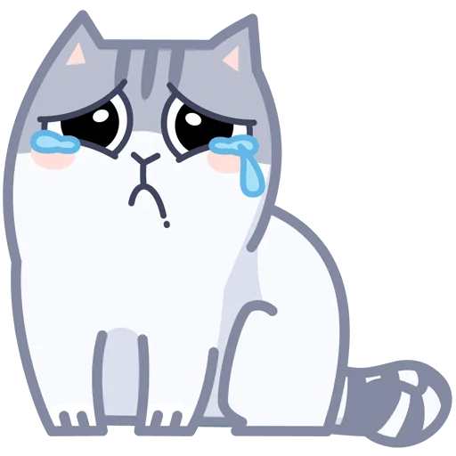 😭 Стикер «Серый персик» для Telegram