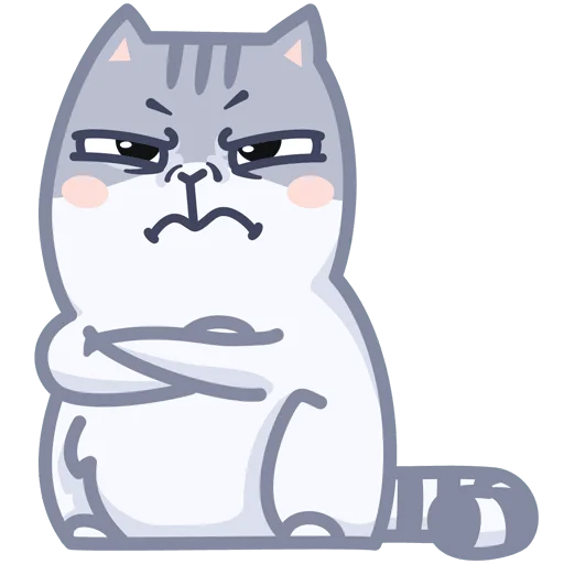 😡 Стикер «Серый персик» для Telegram