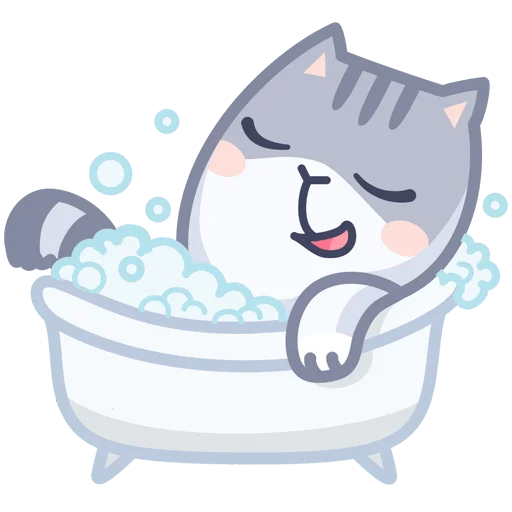 🛁 Стикер «Серый персик» для Telegram