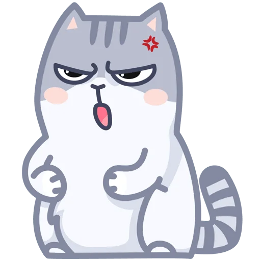 🤬 Стикер «Серый персик» для Telegram