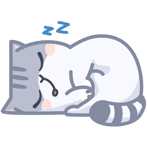 😴 Стикер «Серый персик» для Telegram