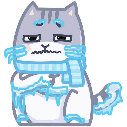 🥶 Стикер «Серый персик» для Telegram