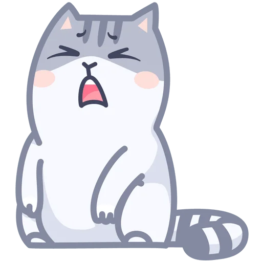 😥 Стикер «Серый персик» для Telegram