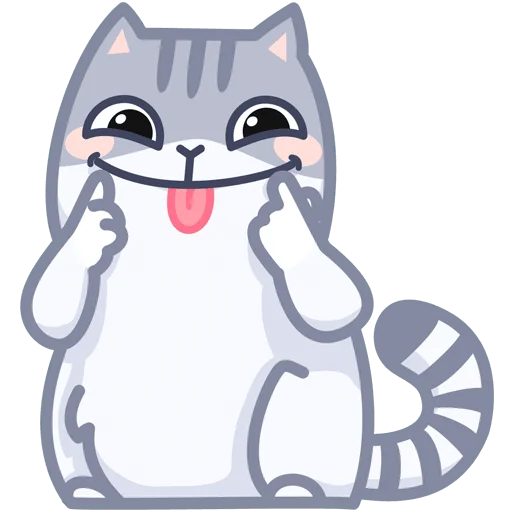 Стикерпак Серый персик для Telegram