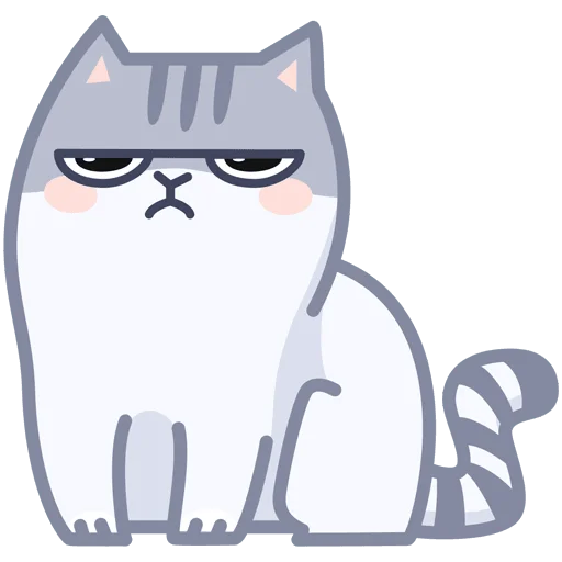 🤨 Стикер «Серый персик» для Telegram