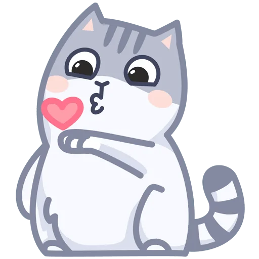 😘 Стикер «Серый персик» для Telegram