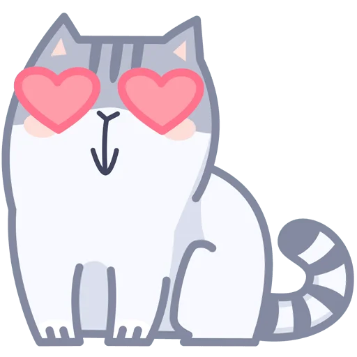😻 Стикер «Серый персик» для Telegram
