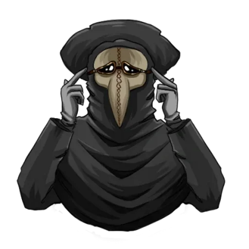 🤔 Стикер «Чумной Доктор doctor thunder» для Telegram