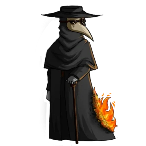 😒 Стикер «Чумной Доктор doctor thunder» для Telegram