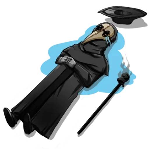😢 Стикер «Чумной Доктор doctor thunder» для Telegram
