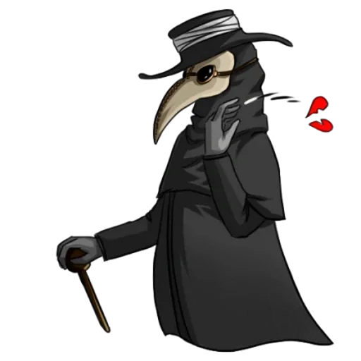 💔 Стикер «Чумной Доктор doctor thunder» для Telegram