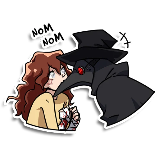 🤤 Стикер «Plague doctor Pestkatze» для Telegram