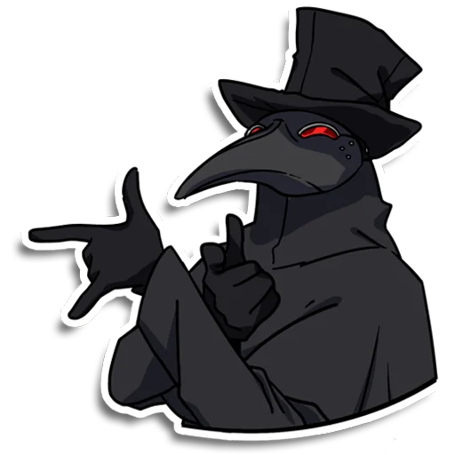 🤟 Стикер «Plague doctor Pestkatze» для Telegram