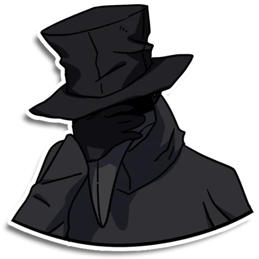 🤦 Стикер «Plague doctor Pestkatze» для Telegram