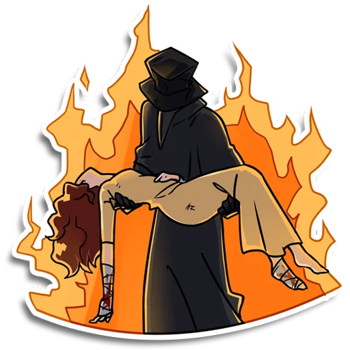 ☠ Стикер «Plague doctor Pestkatze» для Telegram