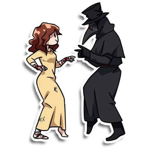 💃 Стикер «Plague doctor Pestkatze» для Telegram
