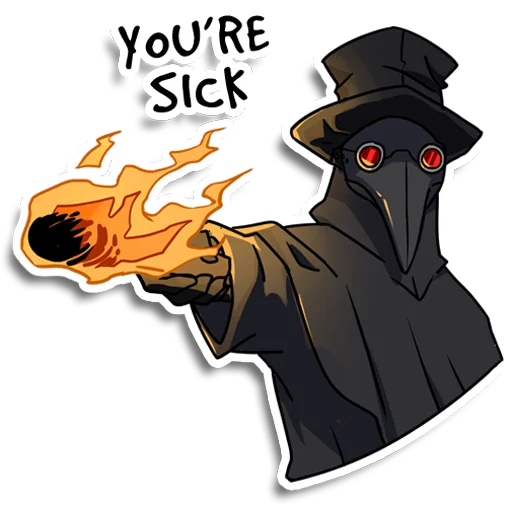 Стикерпак Plague doctor Pestkatze для Telegram — скачать
