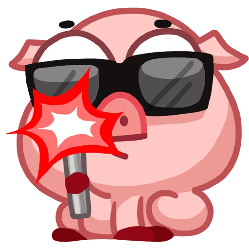 😎 Стикер «Пак полный свинок» для Telegram
