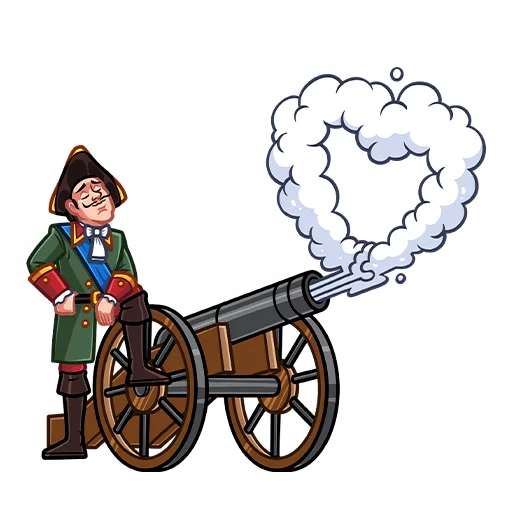 ❤️ Стикер «Петр Первый» для Telegram