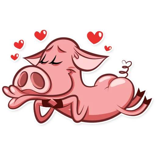 😍 Стикер «Pete The Pig» для Telegram