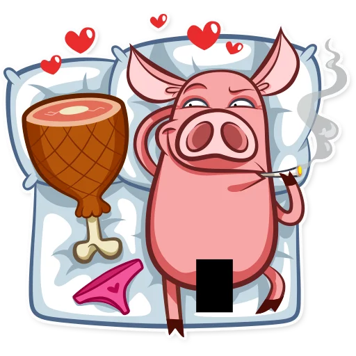 💏 Стикер «Pete The Pig» для Telegram