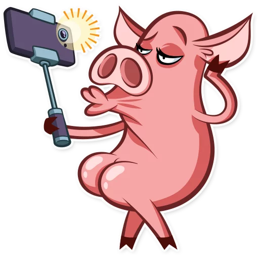 📷 Стикер «Pete The Pig» для Telegram