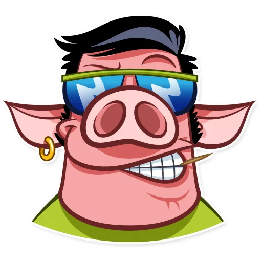 😎 Стикер «Pete The Pig» для Telegram