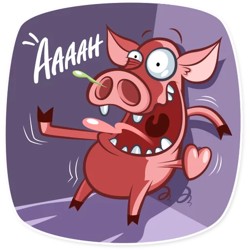 😱 Стикер «Pete The Pig» для Telegram