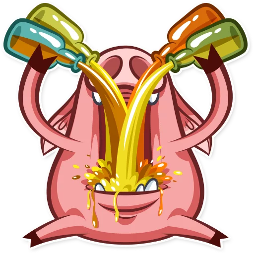 🍻 Стикер «Pete The Pig» для Telegram