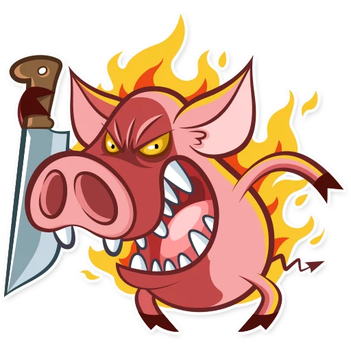 😤 Стикер «Pete The Pig» для Telegram