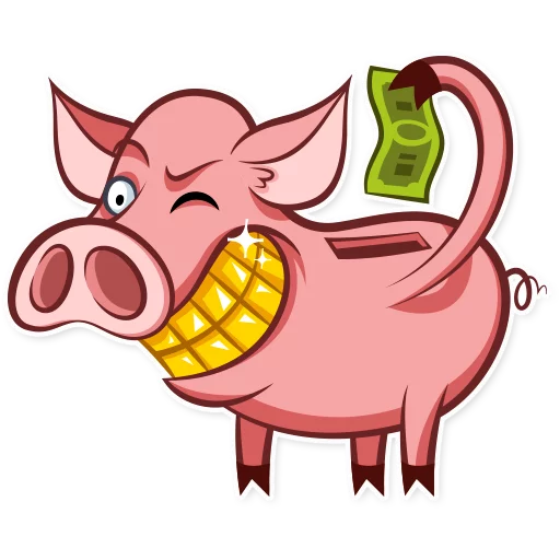 🤑 Стикер «Pete The Pig» для Telegram