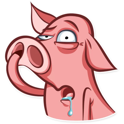 😟 Стикер «Pete The Pig» для Telegram