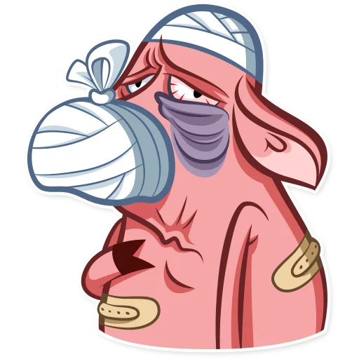 🤕 Стикер «Pete The Pig» для Telegram