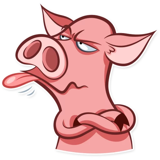 😑 Стикер «Pete The Pig» для Telegram