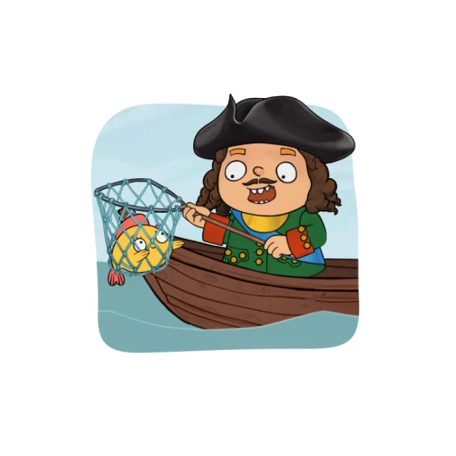 😳 Стикер «Пётр в Мире кораблей» для Telegram